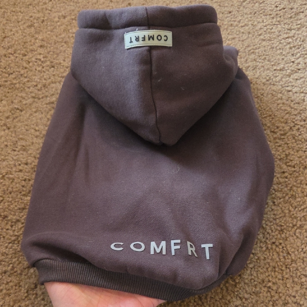 Dark Gray Comfrt Dog Hoodie